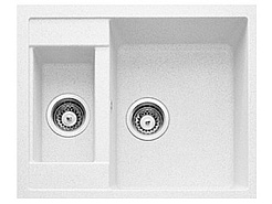 Granfest Мойка кухонная Quadro GF-Q610K Белый – фотография-1